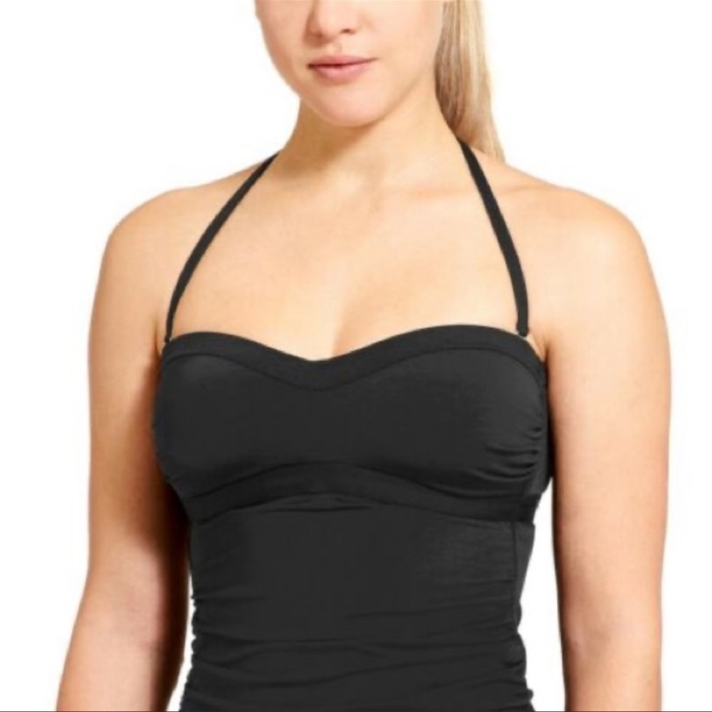 Athlete molded bandeau tankini